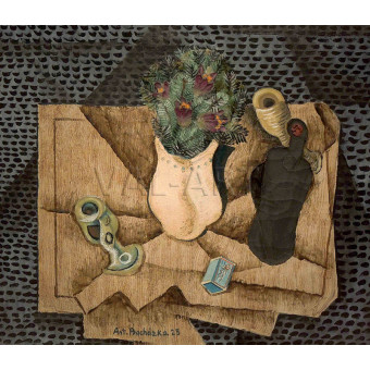 РЕПРОДУКЦИИ НА КАРТИНИ Натюрморт с пасхална зеленина (1925)